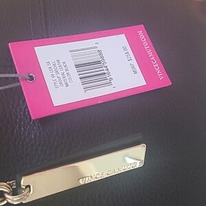 Vince Camuto Black Leather Satchel